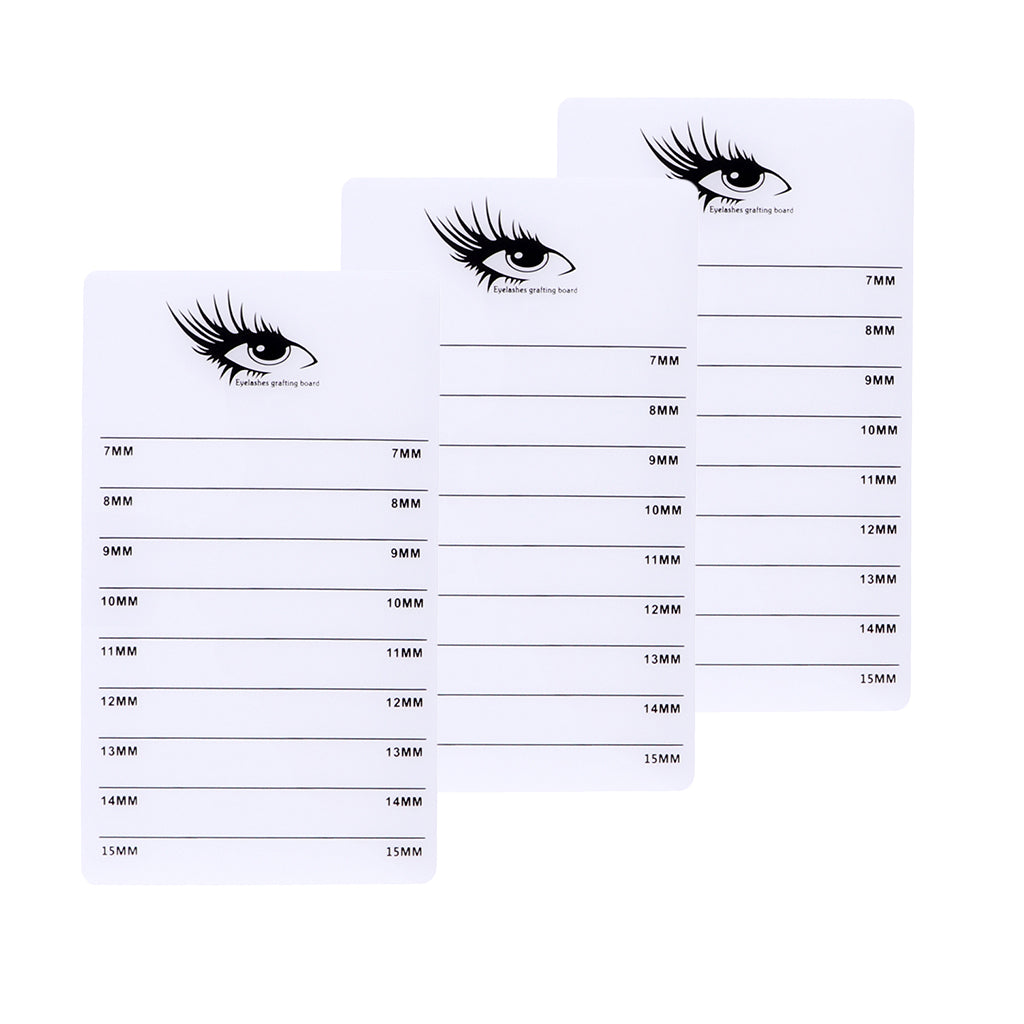 3 Acrylic False Lash Glues Pallet Eyelash Extension Stand Holder Board Plate