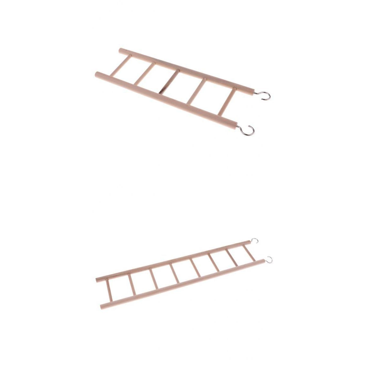 2pcs Wooden Bird Parrot Toy Bridge Ladder Hamster Bird Cage Accessories