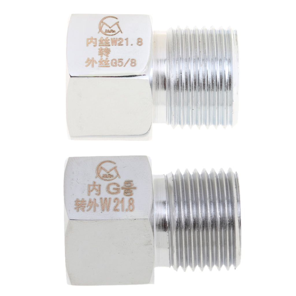 2pcs Aquarium Cylinder Adapter Converter for Co2 Regulator G5/8 to W21.8