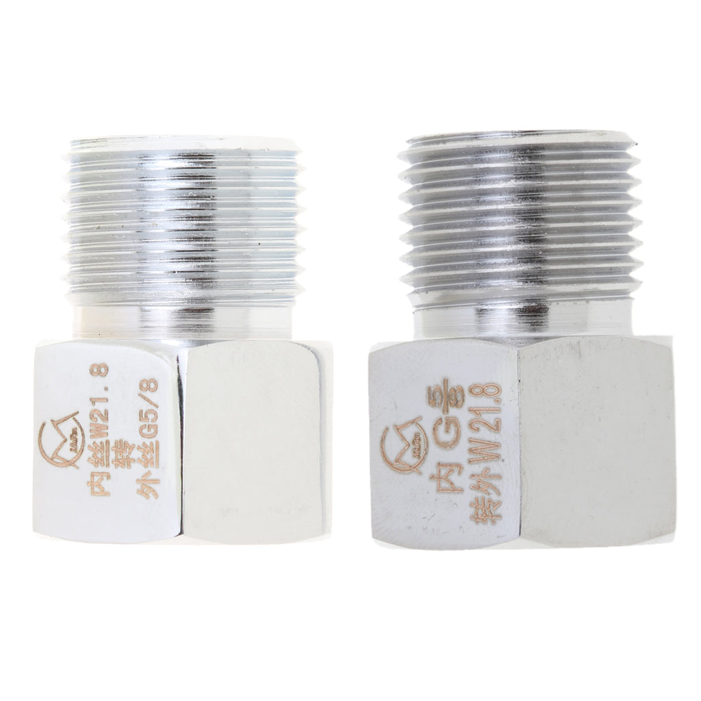 2pcs Aquarium Cylinder Adapter Converter for Co2 Regulator G5/8 to W21.8