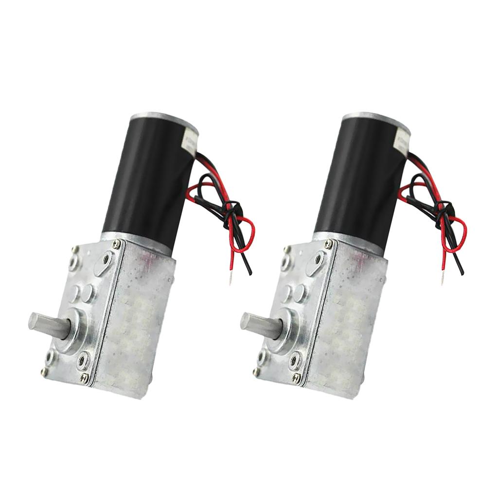 2 Micro DC Worm Gear Box Motor High Torque Speed Reduce Turbine 12V 160RPM