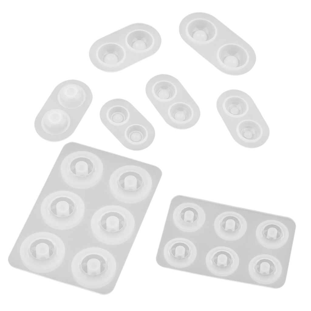 8 Sizes Silicone BJD Doll Eye Mold Beads Molds Resin Casting DIY Molds Base