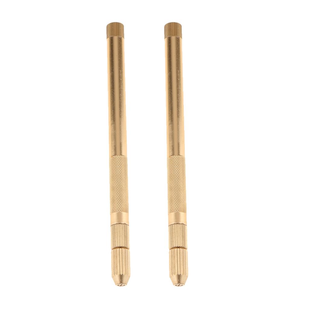 2 Aluminum Crochet Hook Needles Kit for Beads Ring Dreadlock Lace Wig Making