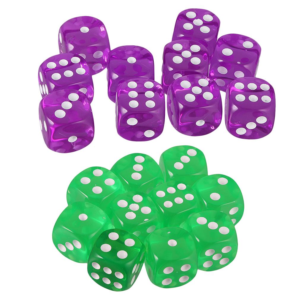 20 Pieces Six Sided Dice Digital Dice D6 Set for DND RPG Role Playing Games