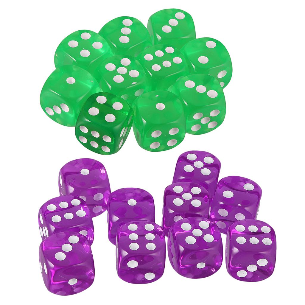 20 Pieces Six Sided Dice Digital Dice D6 Set for DND RPG Role Playing Games