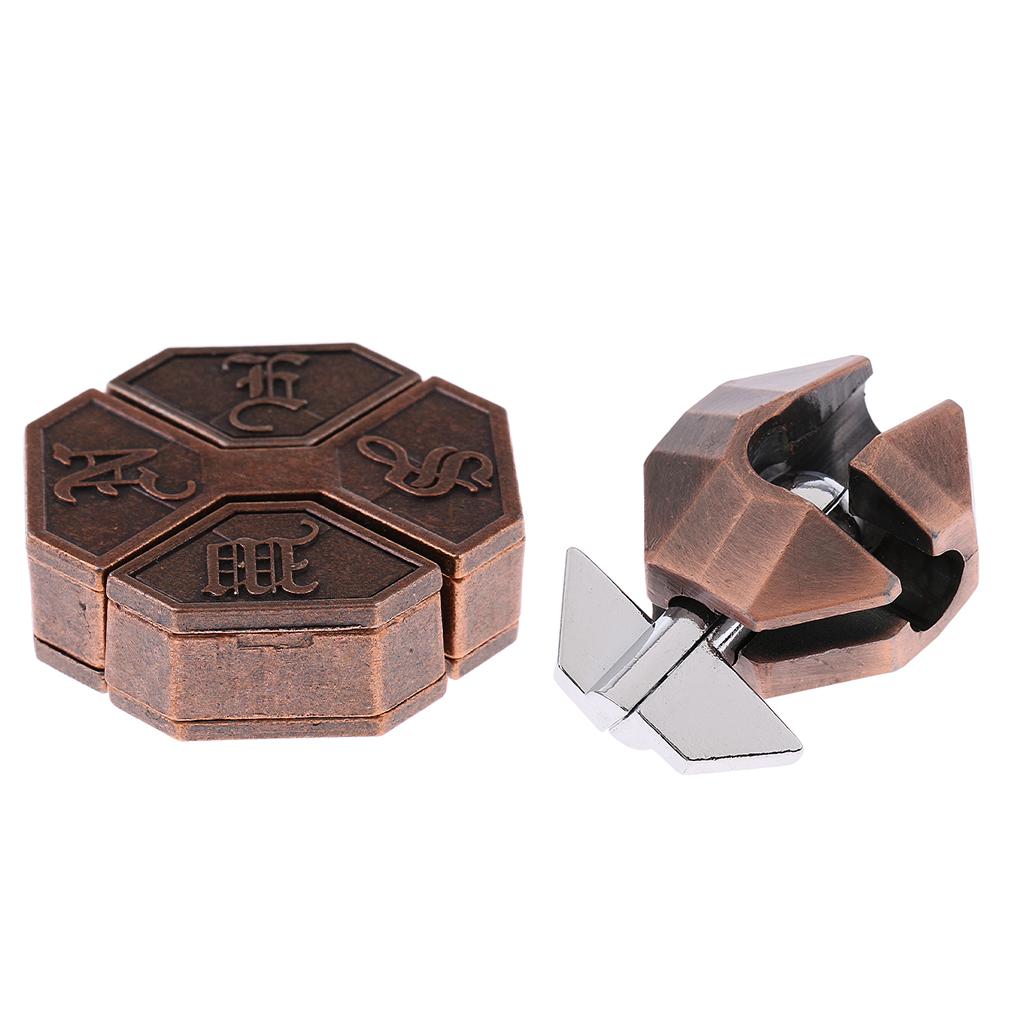 2pcs Puzzle Classic Metal Brain Teaser IQ Test Toy for Adults Children