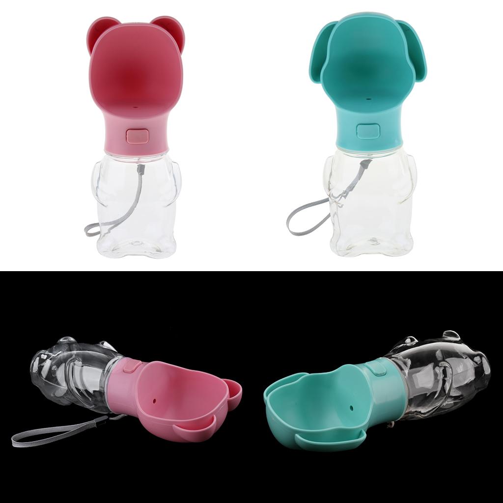 2pcs Portable Pet Dog Water Bottle Dogs Travel Puppy Cat Drinking Bowl