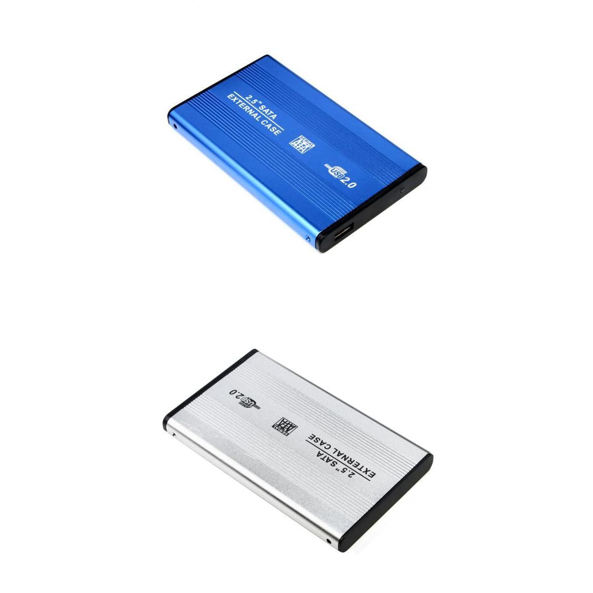 2Pcs USB2.0 SATA External 2.5 SSD HDD Hard Drive Enclosure Laptop Disk Case"
