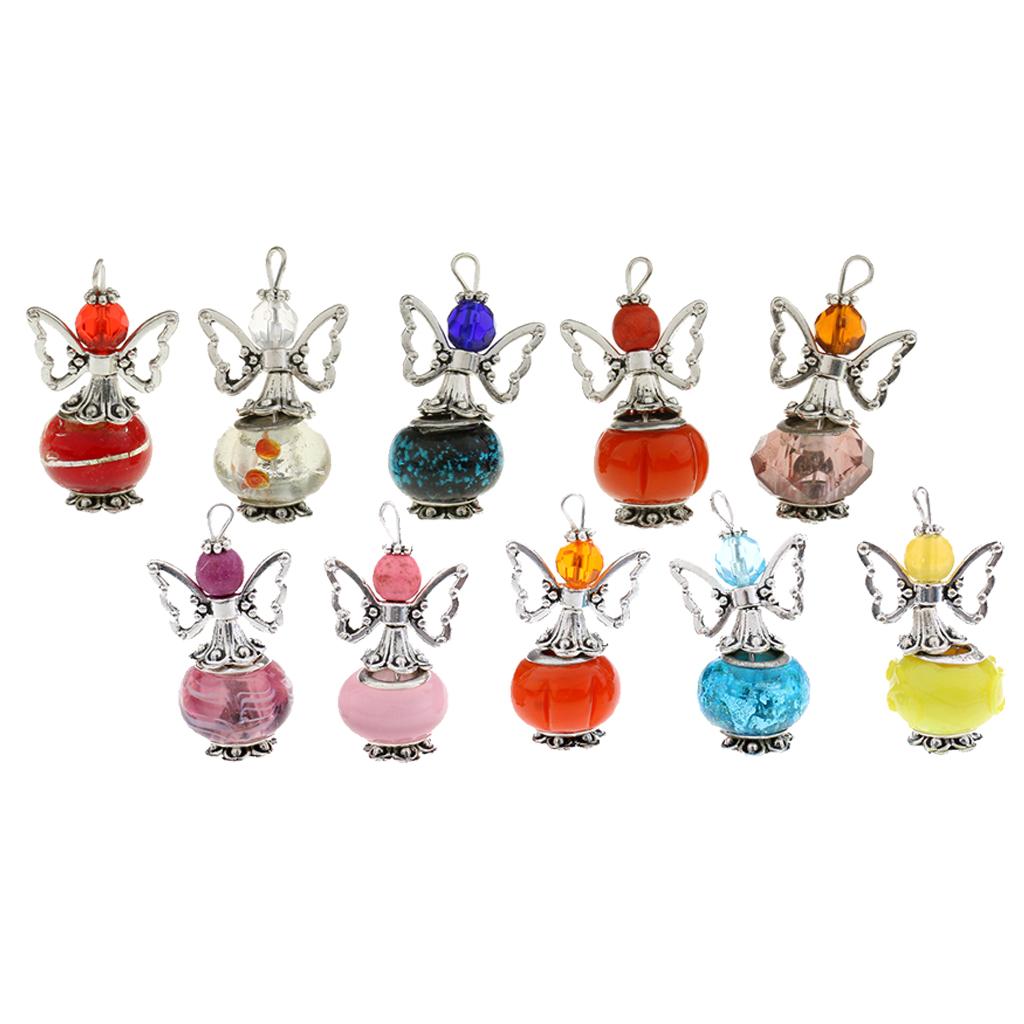 10pcs Mixed Acrylic Angel Wings Charms Pendant DIY Jewelry Making