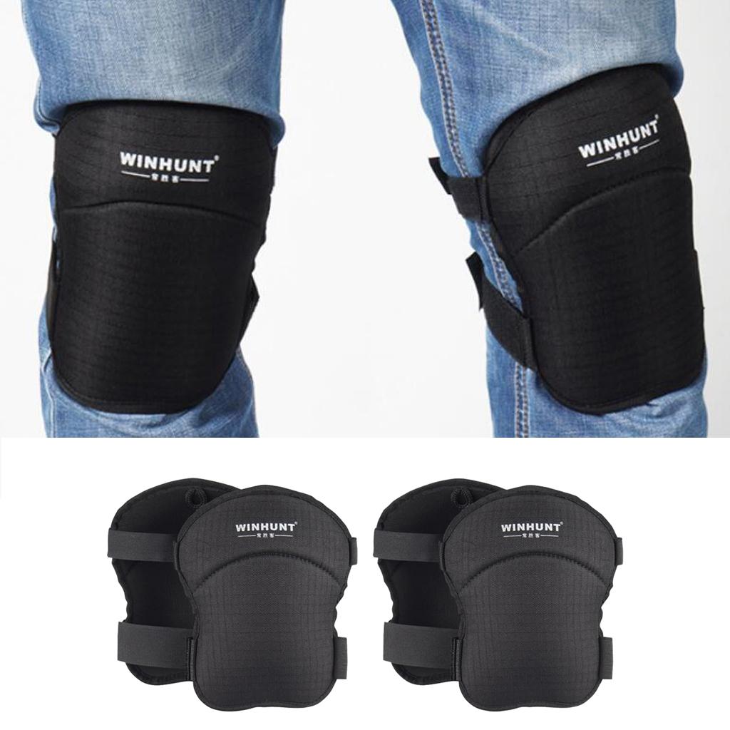 2x Professional Construction Knee Pad Adjustable Oxford Cloth Knee Protector