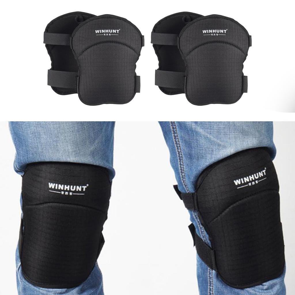 2x Professional Construction Knee Pad Adjustable Oxford Cloth Knee Protector