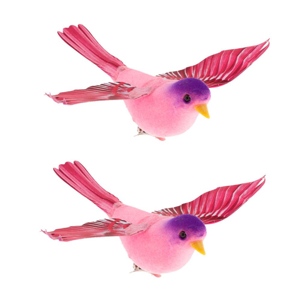 2x Spreading Wings Artificial Feather Foam Bird Home Garden Wedding Decor