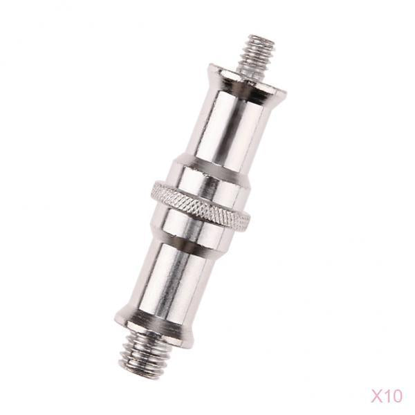 10Pieces 1/4 to 3/8" Spigot Stud Screw Tripod Adapter for Flash Light Stand"