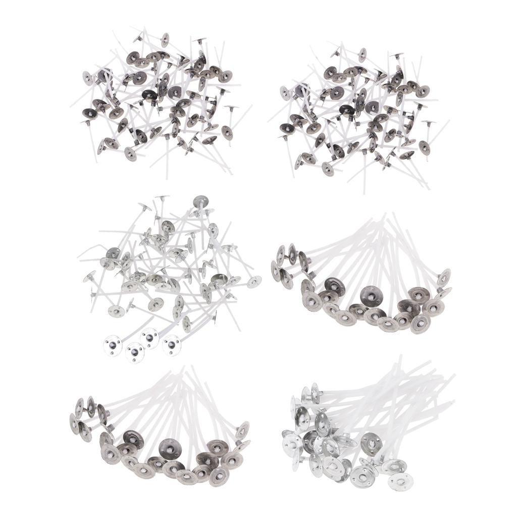 600 Pieces Pure White Cotton Candle Wicks For Home Candle Making 6 sizes