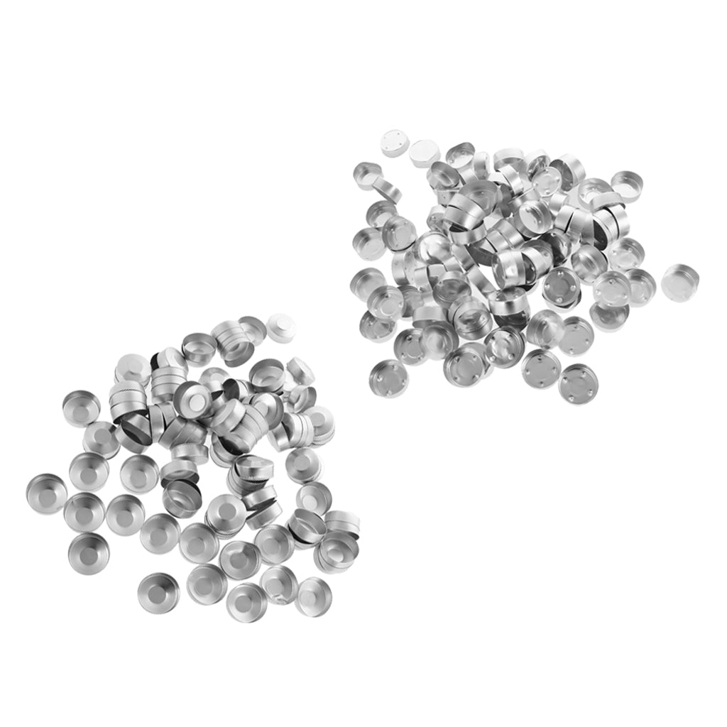 200 Pcs Aluminum Tealight Cups DIY Candles Containers Case mixed style