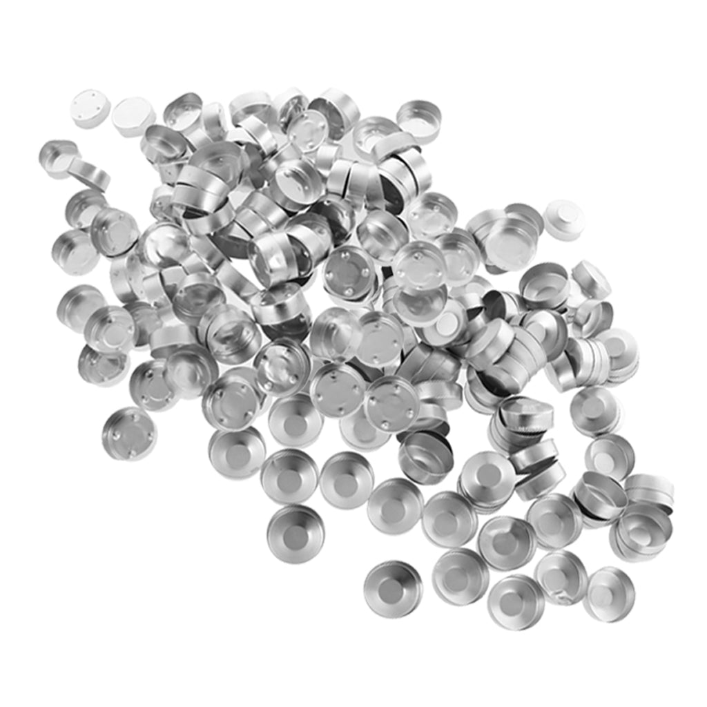200 Pcs Aluminum Tealight Cups DIY Candles Containers Case mixed style