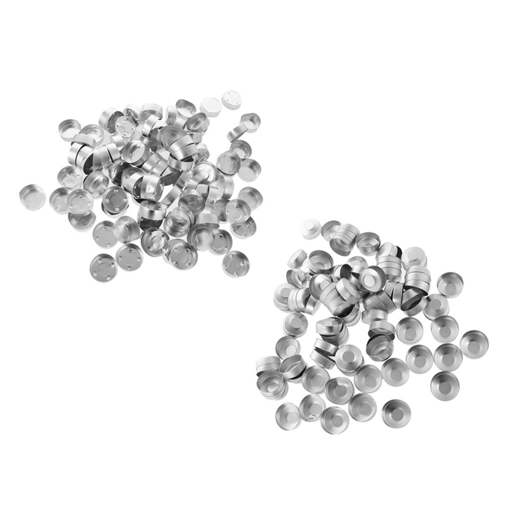 200 Pcs Aluminum Tealight Cups DIY Candles Containers Case mixed style
