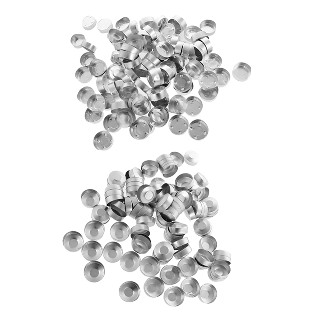 200 Pcs Aluminum Tealight Cups DIY Candles Containers Case mixed style