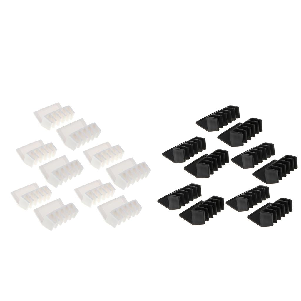 10 Set Cable Clips Self Adhesive Cord Management Holder Organizer Clamp