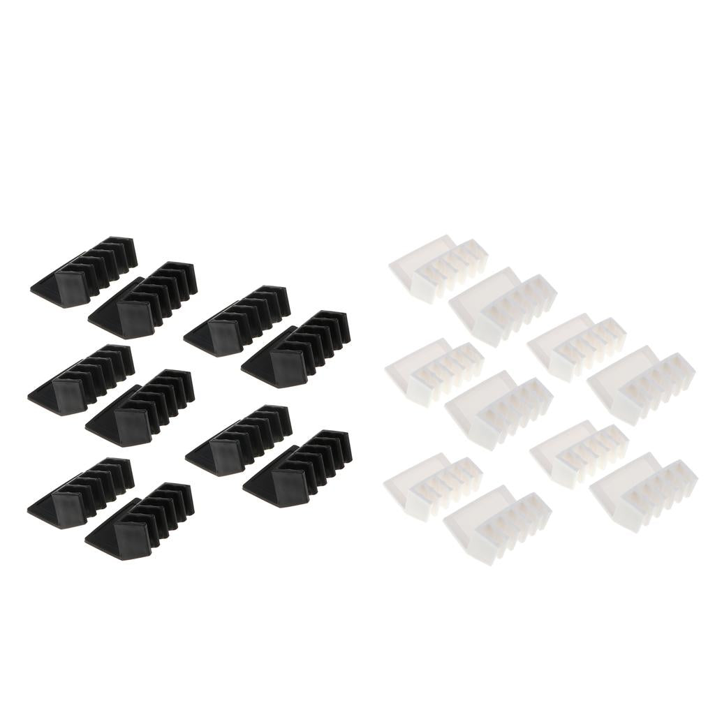 10 Set Cable Clips Self Adhesive Cord Management Holder Organizer Clamp