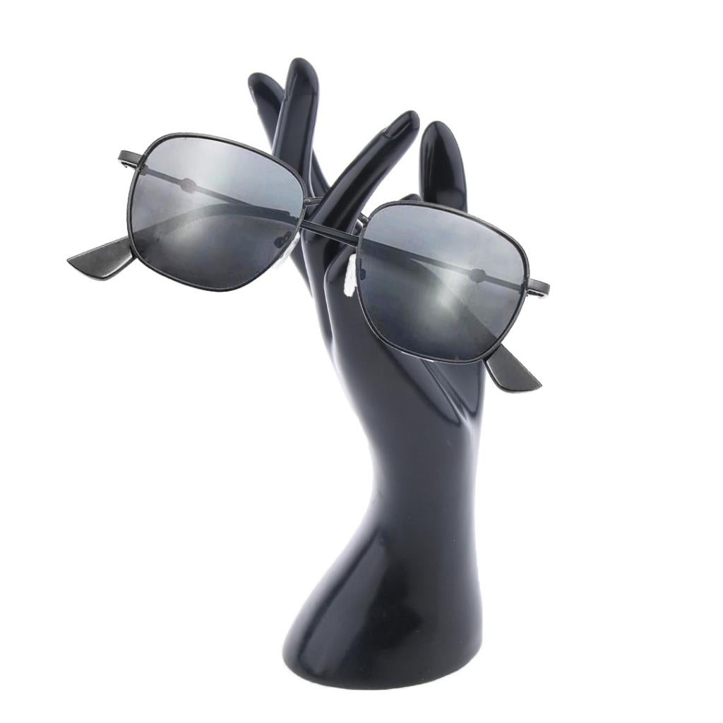 2Pieces Female Mannequin Hand for Jewelry Bracelet Ring Watch Display Black