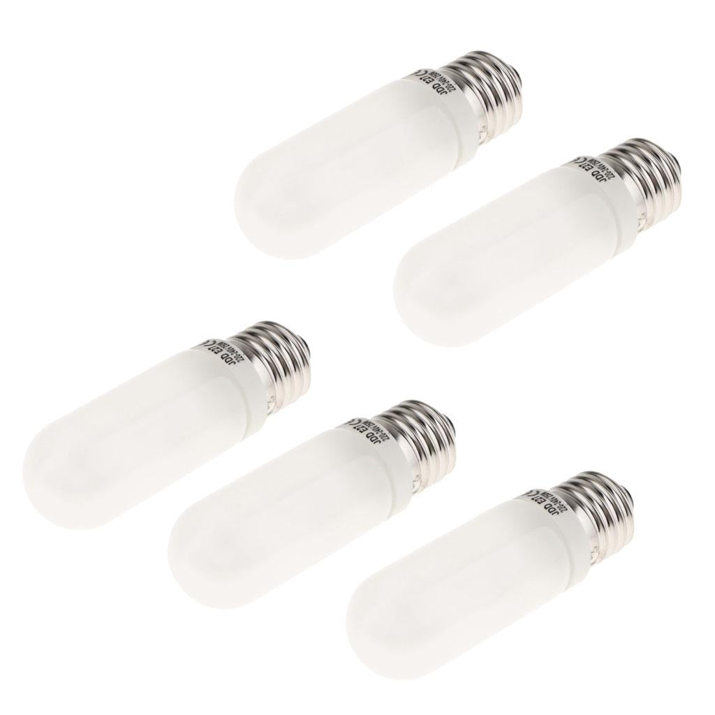 5x JDD Type 250W 220-240V E27 Frosted Halogen Light Bulb Modeling Lamp Tube