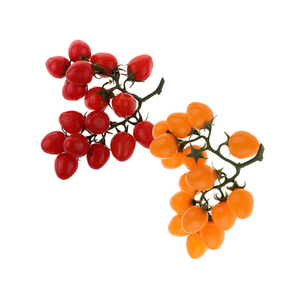Artificial Plastic Vegetables Decorative Food Green Peppers Red &Yellow