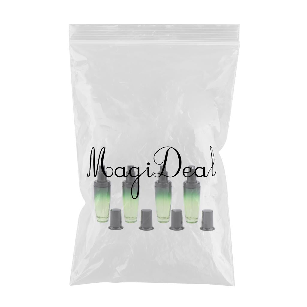 4x Empty Glass Makeup Container Face Cream Jar Travel Pump Spray Bottle 50ml
