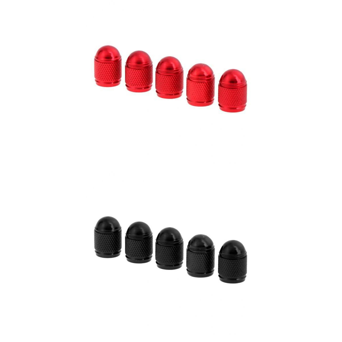 10 Pieces Aluminum Bicycle Bike Cycling Schrader Air Valve Dust Cap Cover