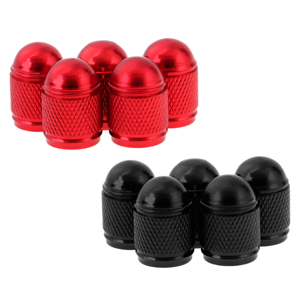 10 Pieces Aluminum Bicycle Bike Cycling Schrader Air Valve Dust Cap Cover