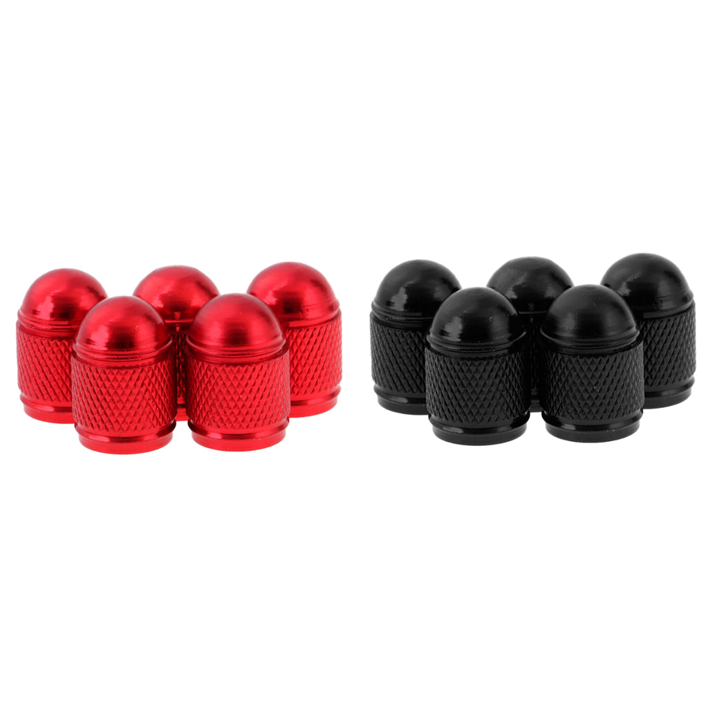 10 Pieces Aluminum Bicycle Bike Cycling Schrader Air Valve Dust Cap Cover