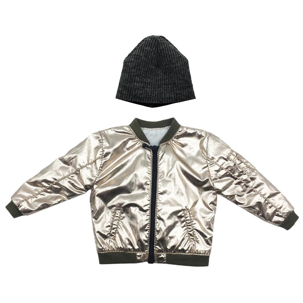 1/6 Scale Men Jacket Coat Clothing &Cap Hat for 12'' Male Action Figure Body