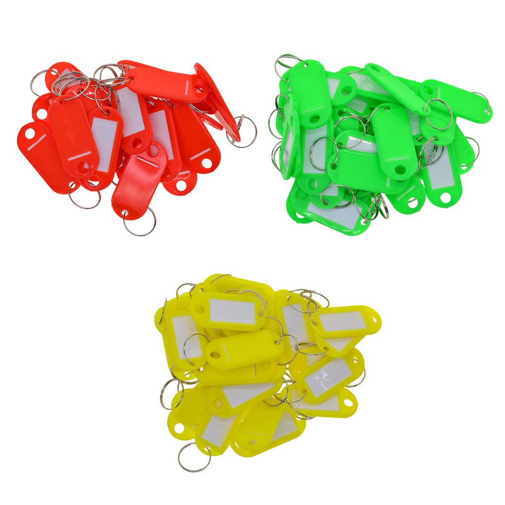 150 Pieces Removable Waterproof Key Tags Fobs ID Name Card Tags Mark Labels