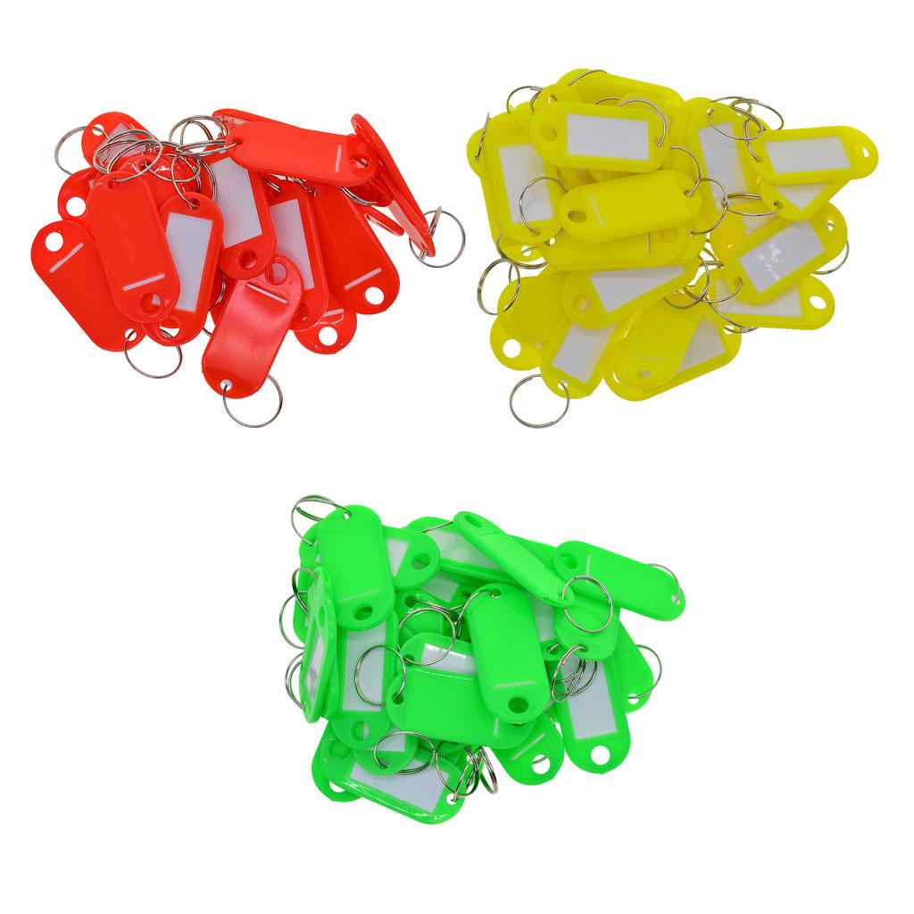 150 Pieces Removable Waterproof Key Tags Fobs ID Name Card Tags Mark Labels