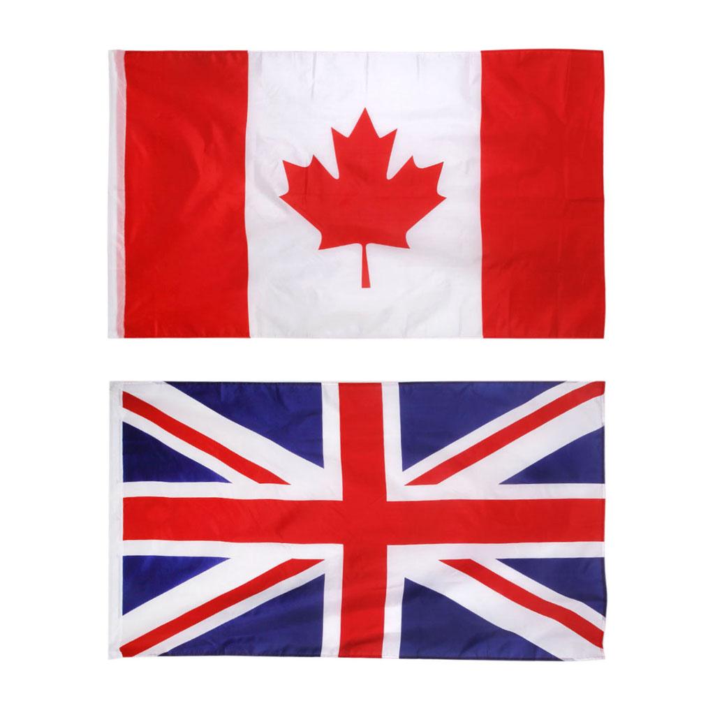 Canadian &Union Jack Flag Maple Leave Flag Big Banner 150x90CM