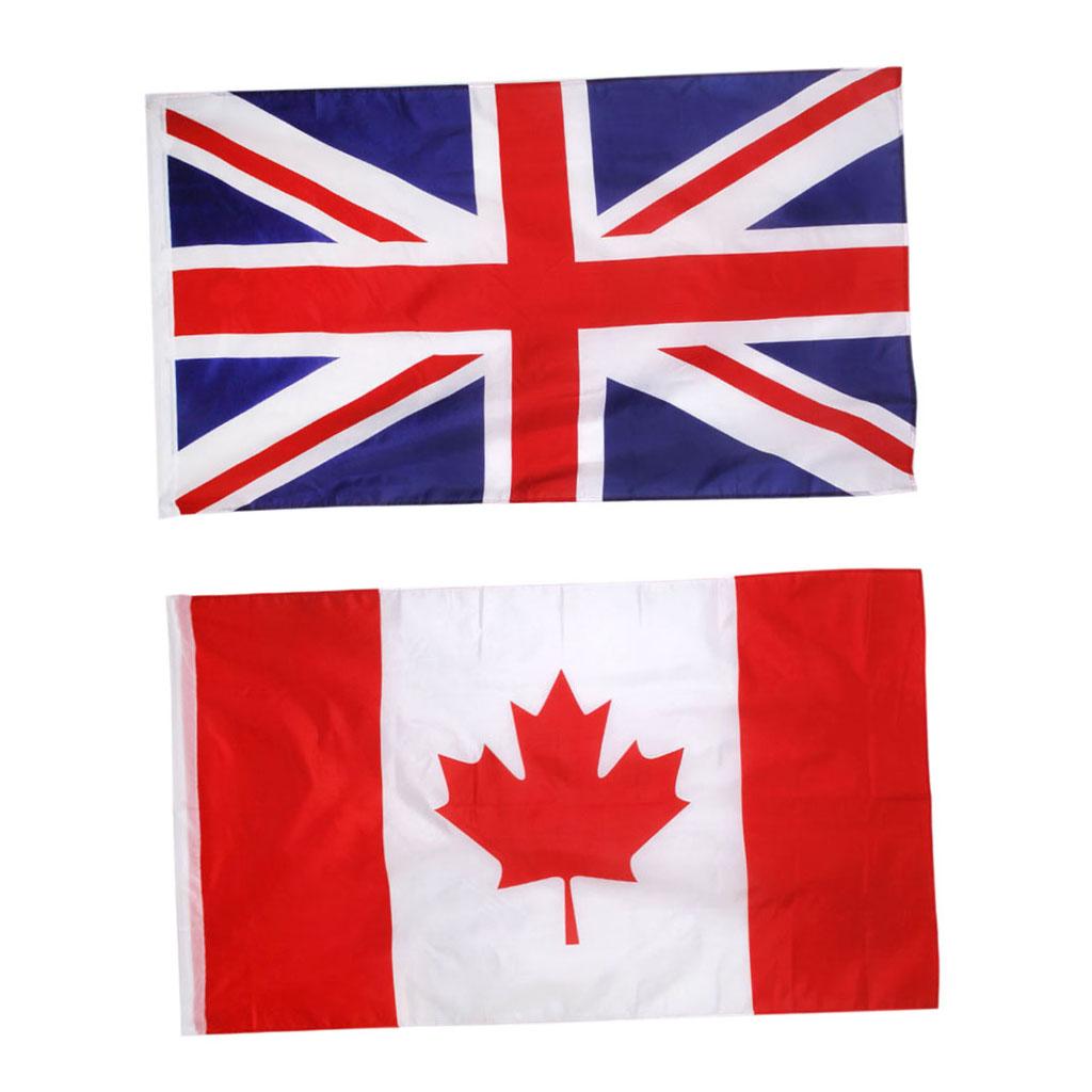 Canadian &Union Jack Flag Maple Leave Flag Big Banner 150x90CM