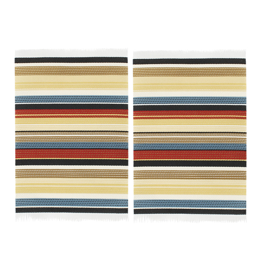 1/12 Striped Woven Rug Floor Carpet Dolls House Furniture Miniatures