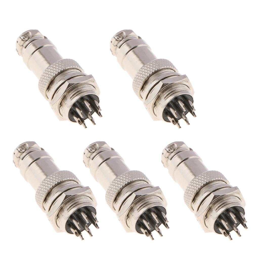 5pair GX16 Air Plug Aviation Plug & Socket Connectors Cable Plug Socket 8Pin