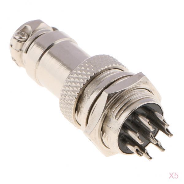 5pair GX16 Air Plug Aviation Plug & Socket Connectors Cable Plug Socket 8Pin