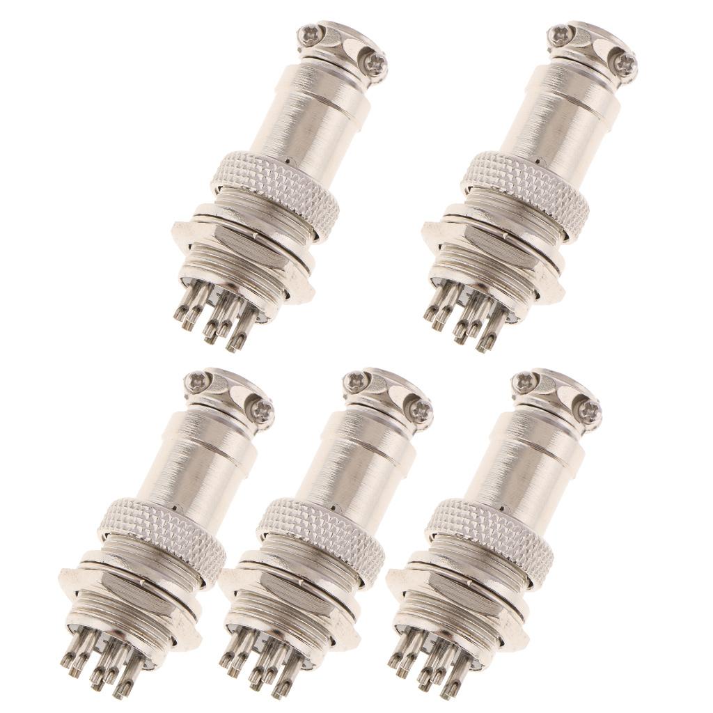 5pair GX16 Air Plug Aviation Plug & Socket Connectors Cable Plug Socket 8Pin