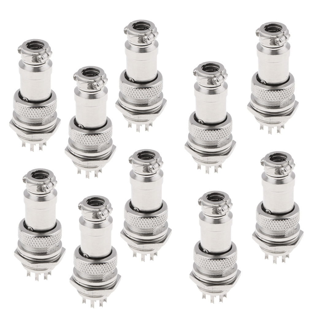 10pair GX16 16mm Air Plug Aviation Plug And Socket Connectors 8 Pin