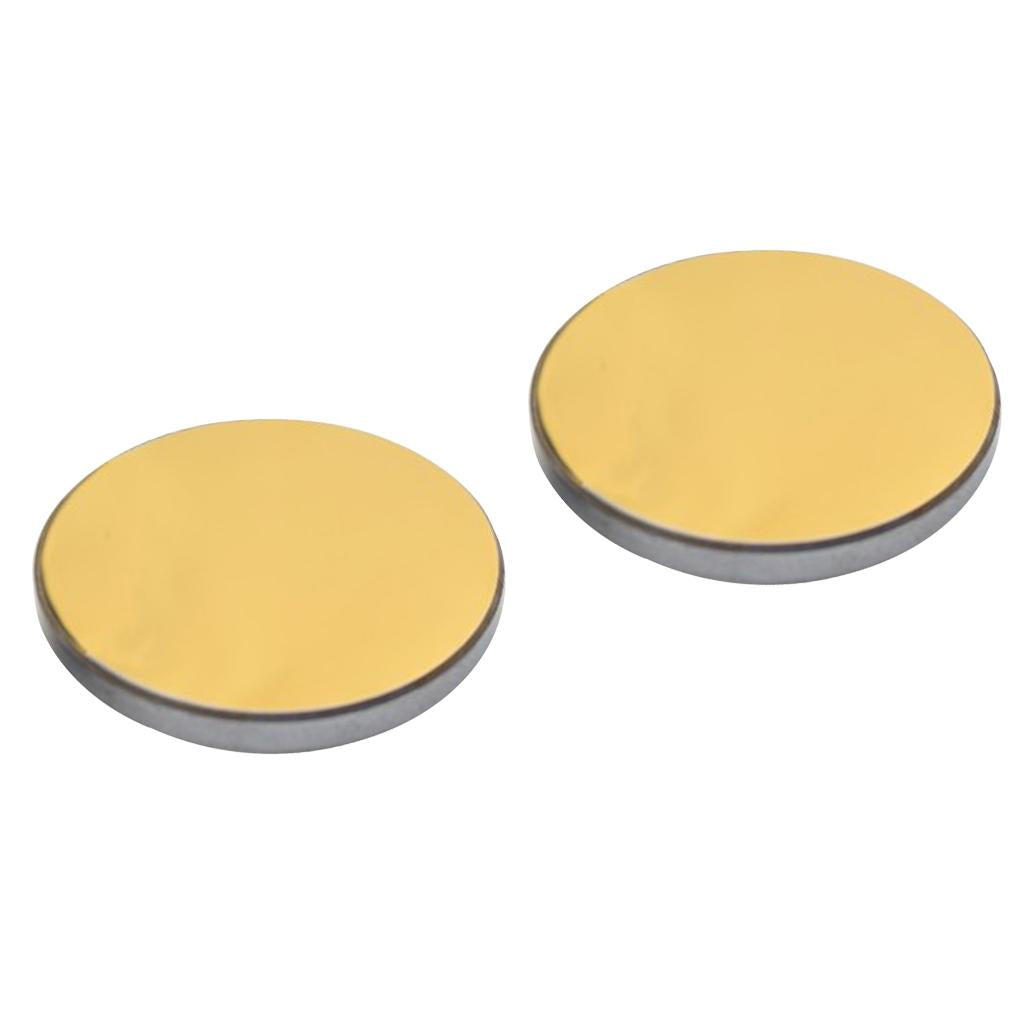 2pcs Gold Coated Si Reflection Mirror for CO2 Laser Engraving Cutter 20mm