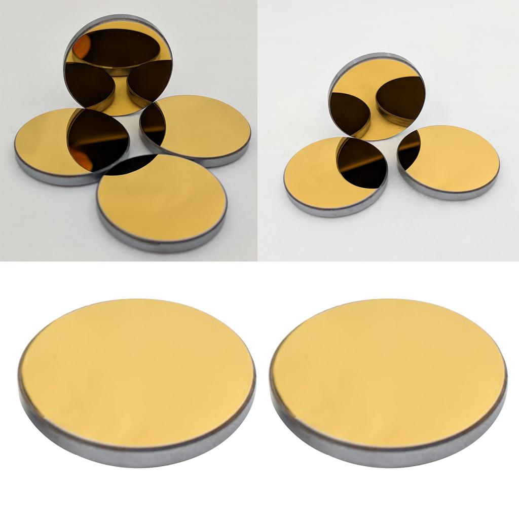 2pcs Gold Coated Si Reflection Mirror for CO2 Laser Engraving Cutter 20mm