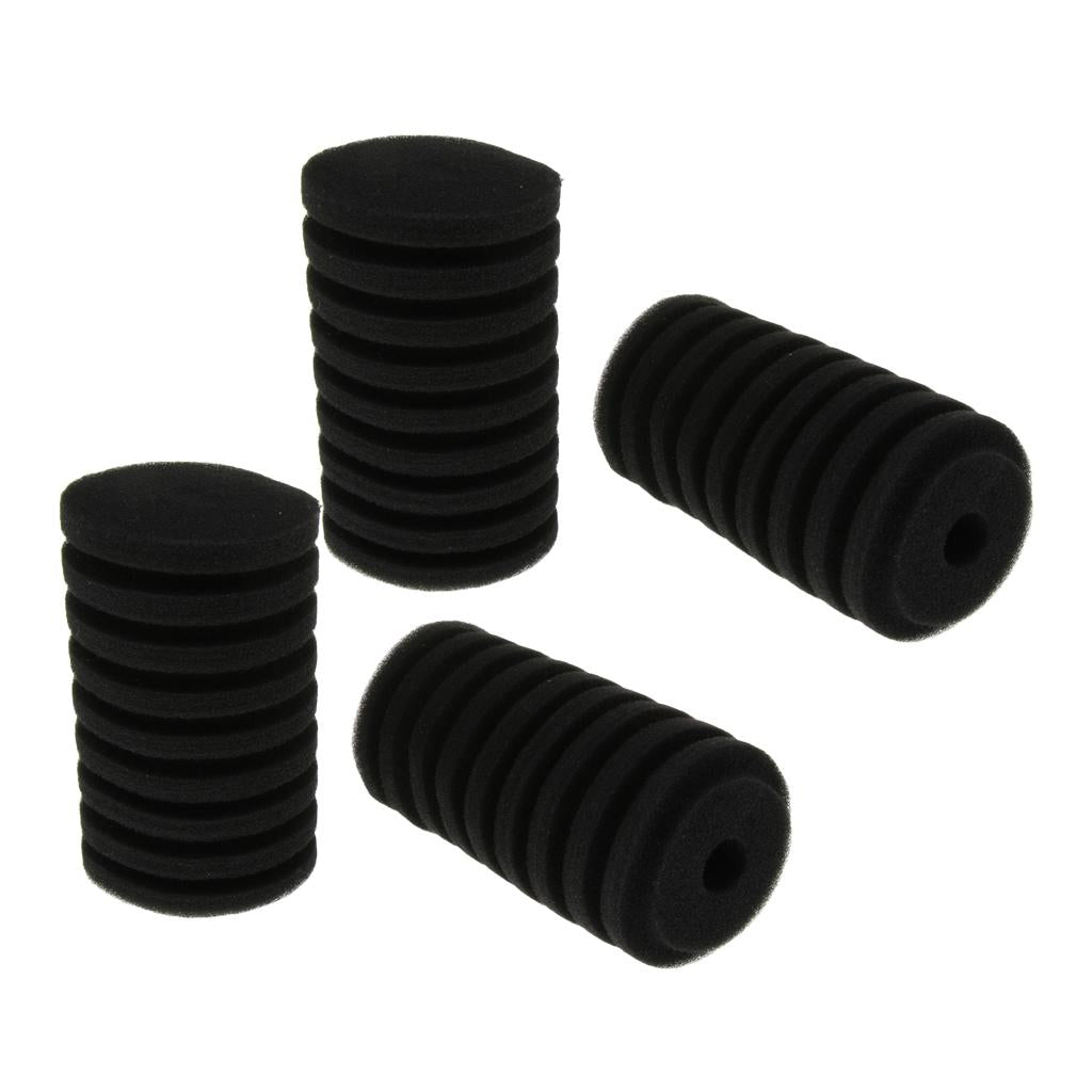 4pcs Cylinder Filter Foam Sponge Aquarium Fish Tank Water Filter Sponge M