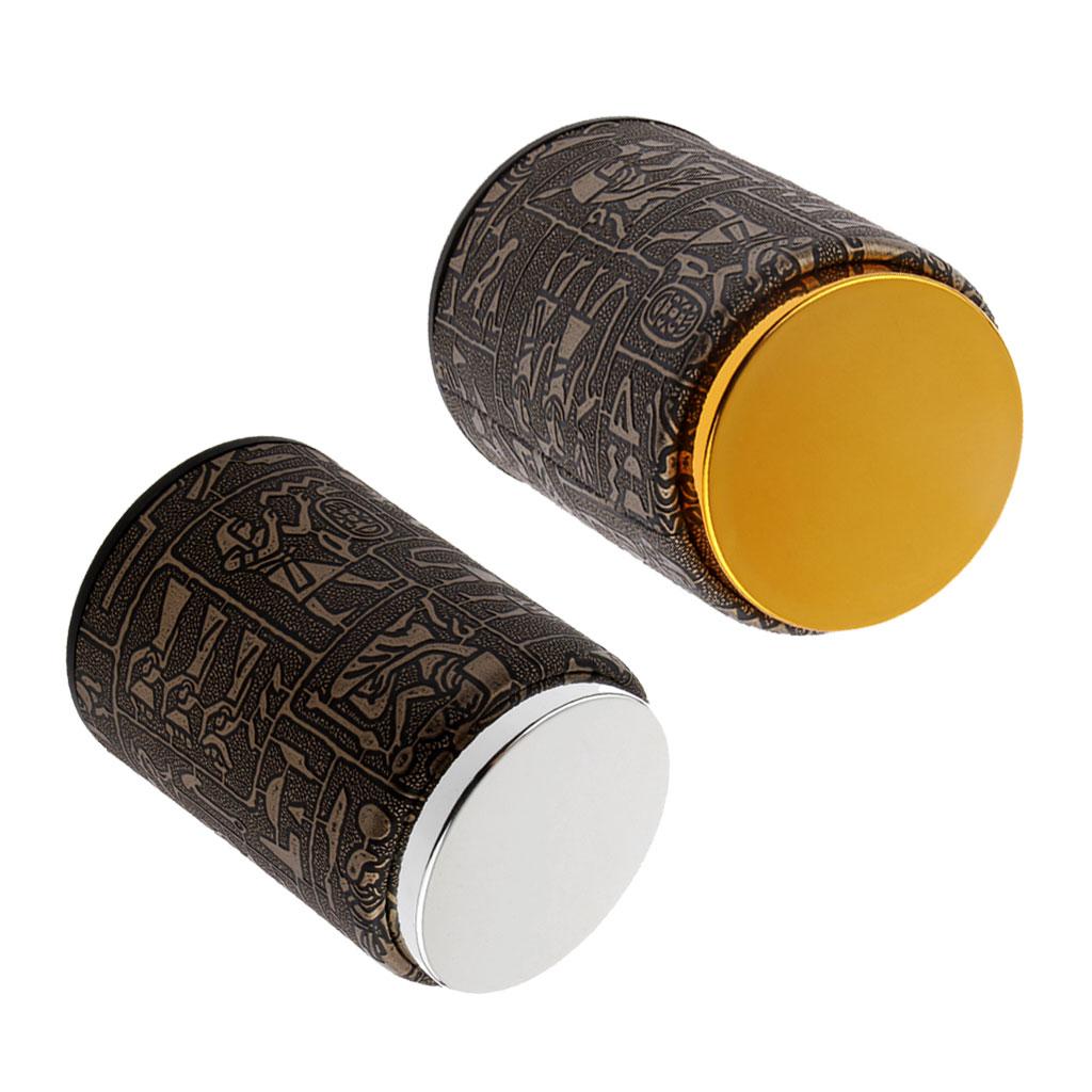 2 Pieces Fashion Dice Cup Shaker Dice Game Accessories
