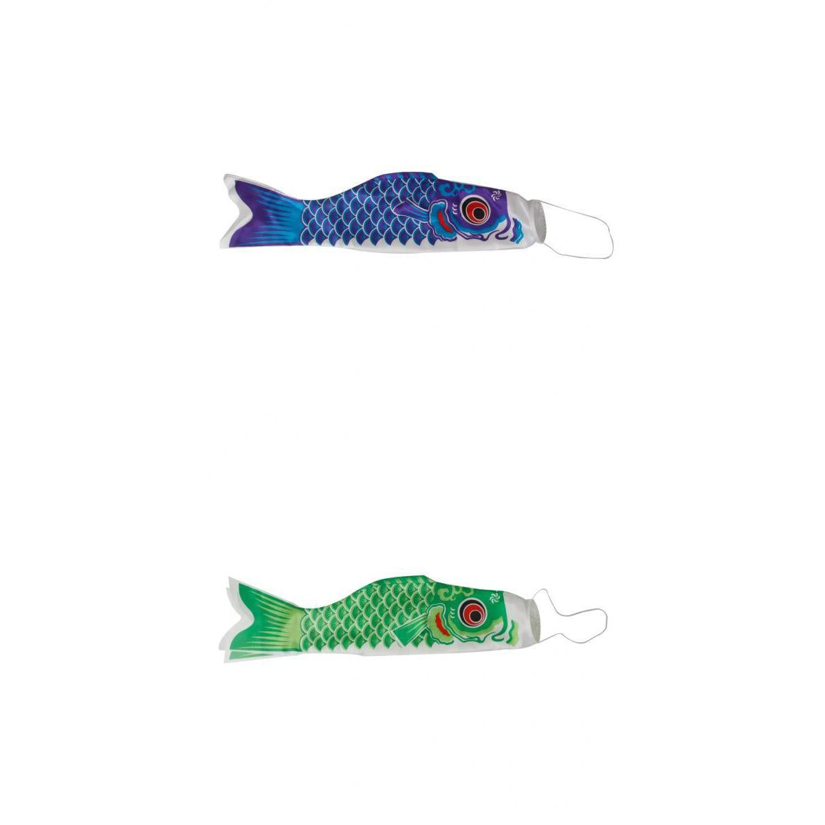 2Pcs 150cm Japanese Windsock Carp Flag Koi Nobori Sailfish