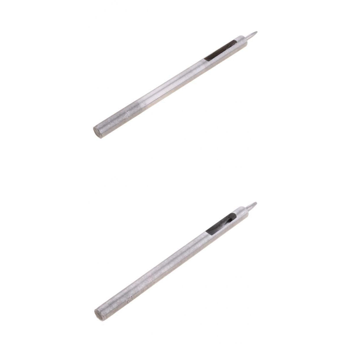 2x Round Hole Drive Punch for Leather Belt Watch Band Gasket 0.5mm and 1.0mm