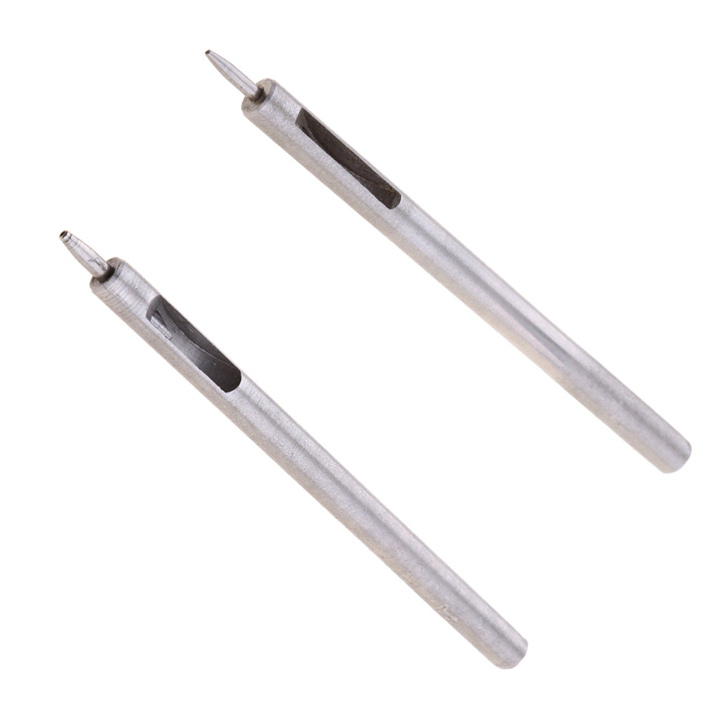 2x Round Hole Drive Punch for Leather Belt Watch Band Gasket 0.5mm and 1.0mm