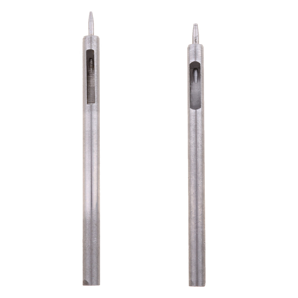 2x Round Hole Drive Punch for Leather Belt Watch Band Gasket 0.5mm and 1.0mm
