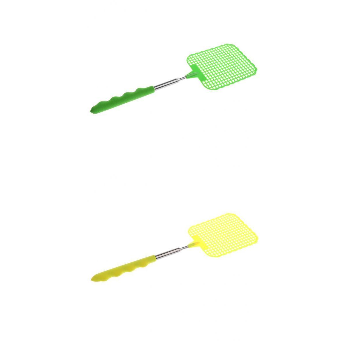 2pcs Durable Plastic Fly Swatter Retractable Prevent Pest Tools